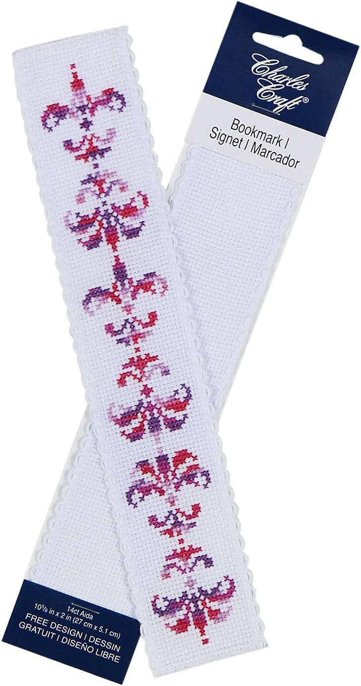 DMC Charles Craft Bookmark 14 Count 9.75X2 - White