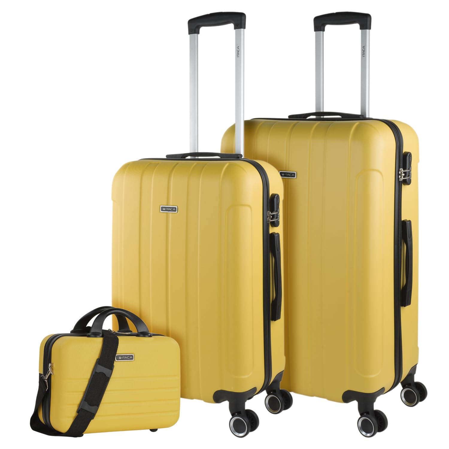 ITACA - Maleta Mediana con 4 Ruedas Giratorias para Viajes Largos Tipo Trolley Ideal como Maletas de Viaje Grandes 23 Kilos y Maleta Viaje Mediana Resistentes, Amarillo — view 22
