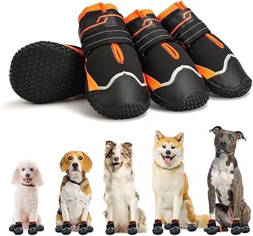 MUSIMC Botines de invierno para perros grandes, antideslizantes, botas de nieve para perros, botas impermeables para perros medianos y grandes y disponible en Yaxa Venezuela