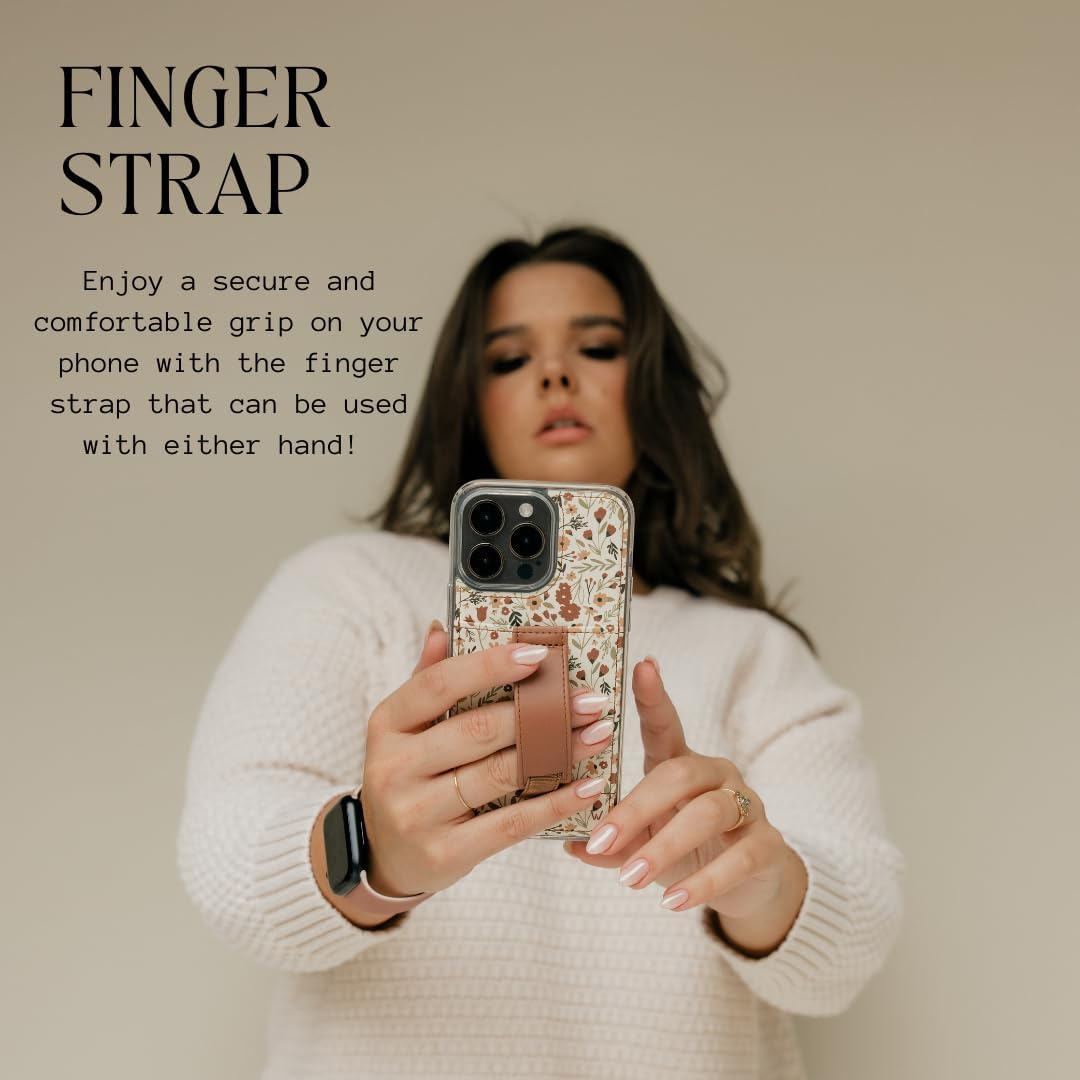 Walli Cases for iPhone 17 Pro Max Case Aesthetic Wallet Phone Case Card Holder, Securely Holds up to 2 Cards - Cute, Trendy Phone Cover for Women, fits iPhone 17 Pro Max, with Kickstand & Finger Strap - Image 3