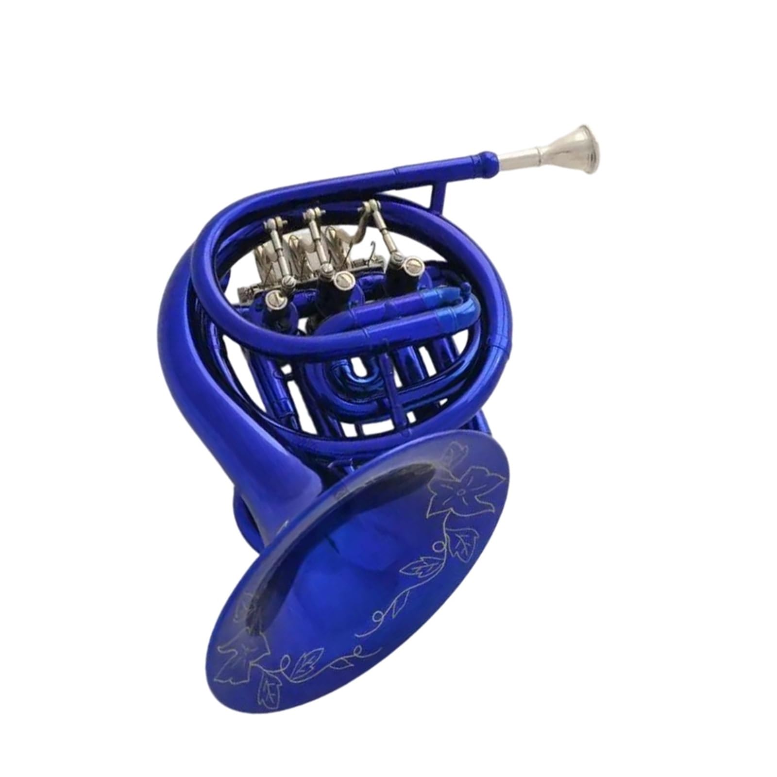 Strumento Professionale Corno Francese Scatola Per Incisione Tascabile Con Chiave In Sib Per Corno Francese Blue Piccolo MiNi