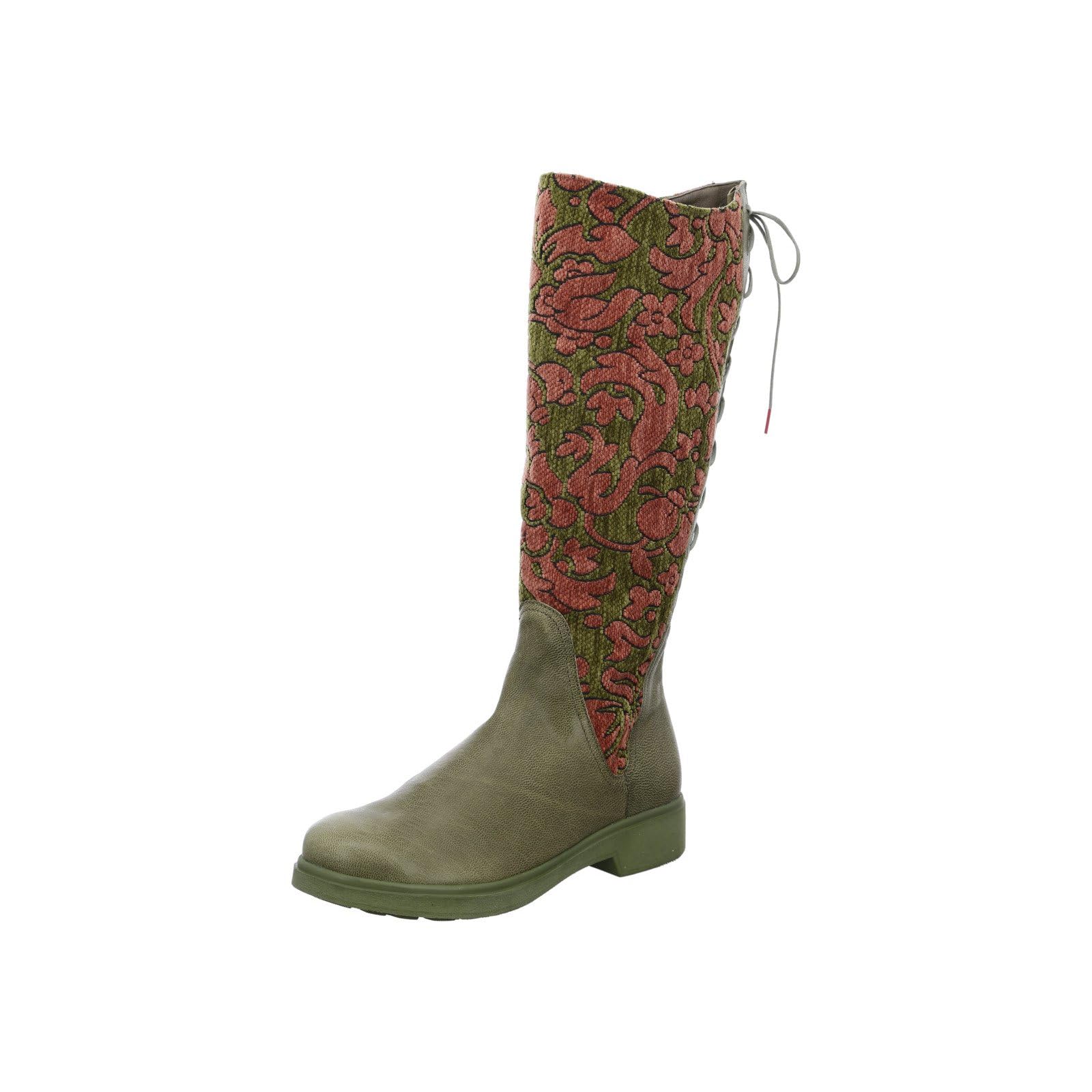 Think! Women's Cogita Chrome-Free Tanned Lightly Lined Ankle Boots, 7020 Jade Estate, 3.5 UK