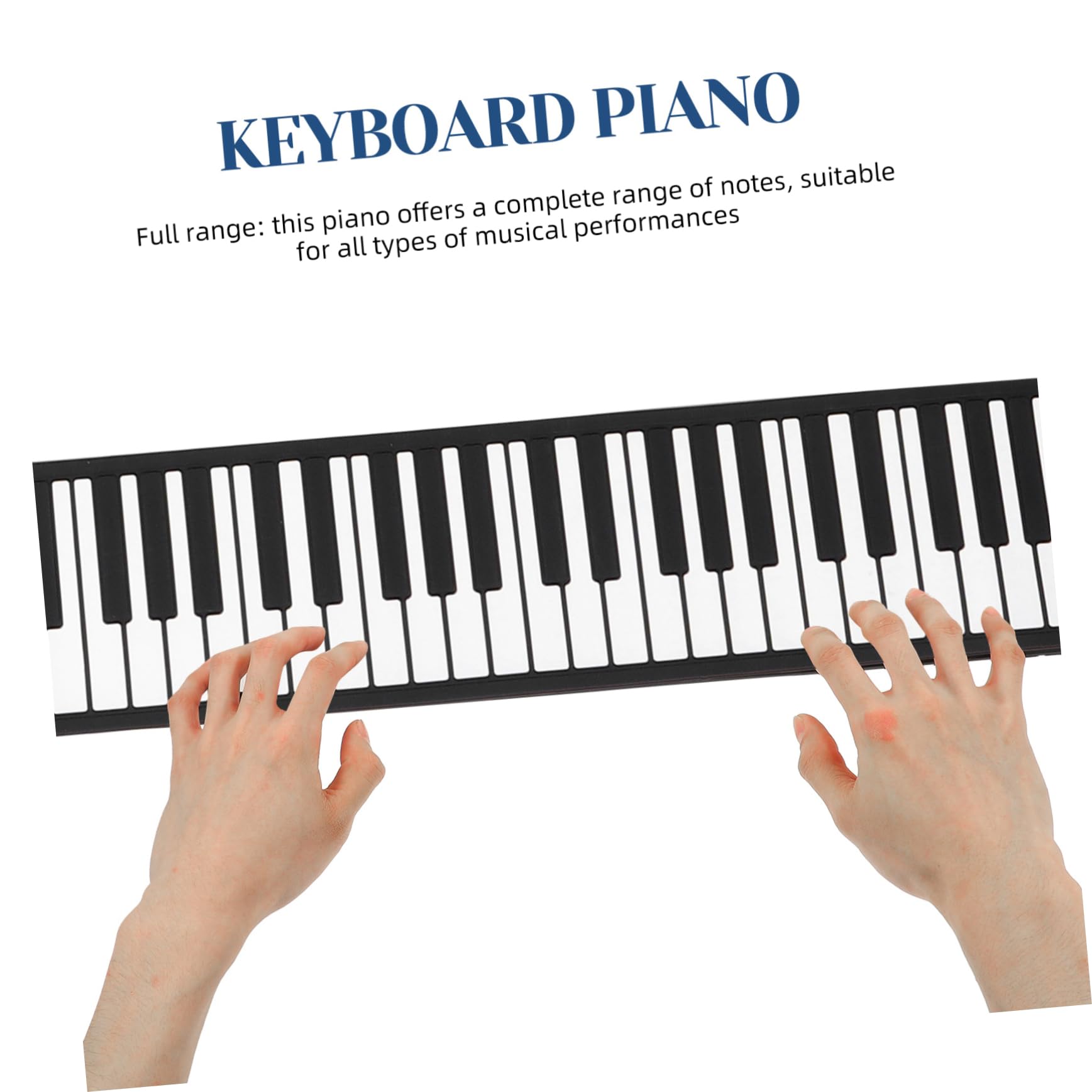 Pianoforte in Silicone con Altoparlante Integrato Portatile Pieghevole 88 Tasti e Alimentazione Usb, Tastiera Elettronica Roll Up per Principianti in Viaggio