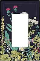 Vista 213 de Placa de pared dúplex de receptáculo de dispositivo de 1 gang de madera envejecida blanca gris con veta de tablón, cubierta de enchufe eléctrico