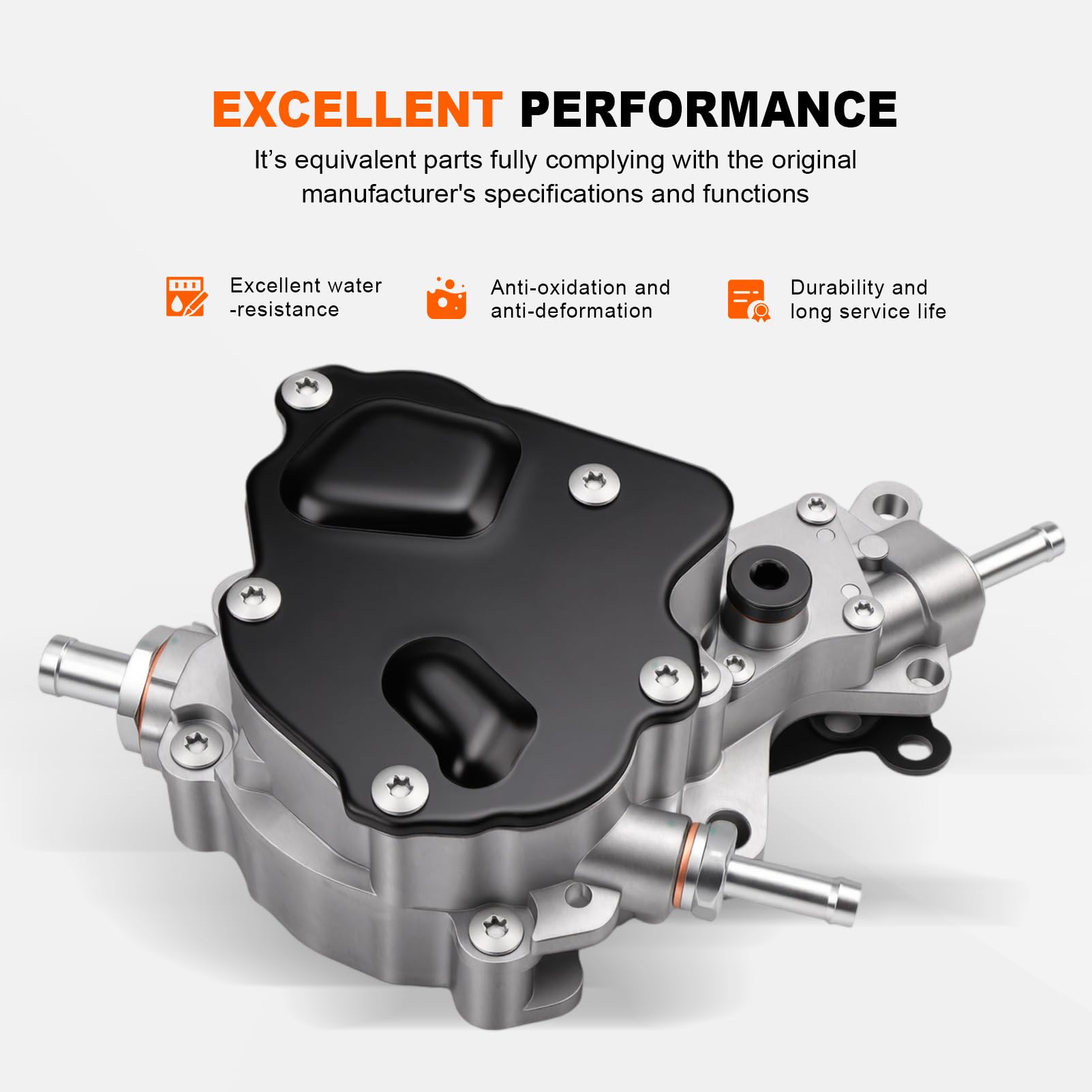 Bomba de Combustible/Bomba de vacío para servofreno con Junta – Compatible con Motores VW, Seat y Skoda 1.2, 1.4, 1.9, 2.0 TDI – Referencias OE: 038145209, 038145209A, 038145209C, 038145209D