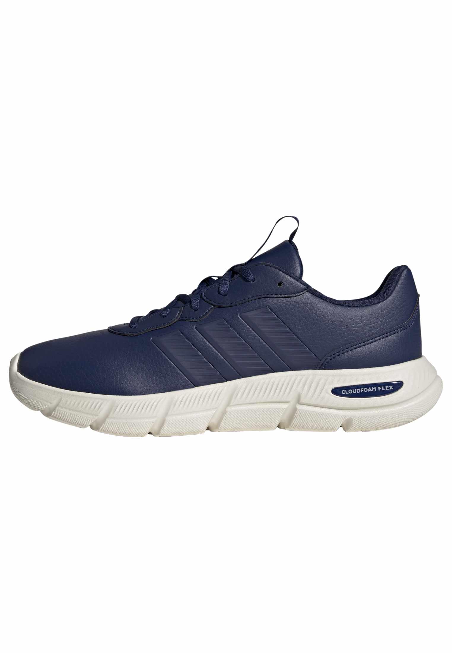 adidas Herren Cloudfoam Flex Laces Shoes, Dark Blue/Dark Blue/Off White, 43 1/3 EU