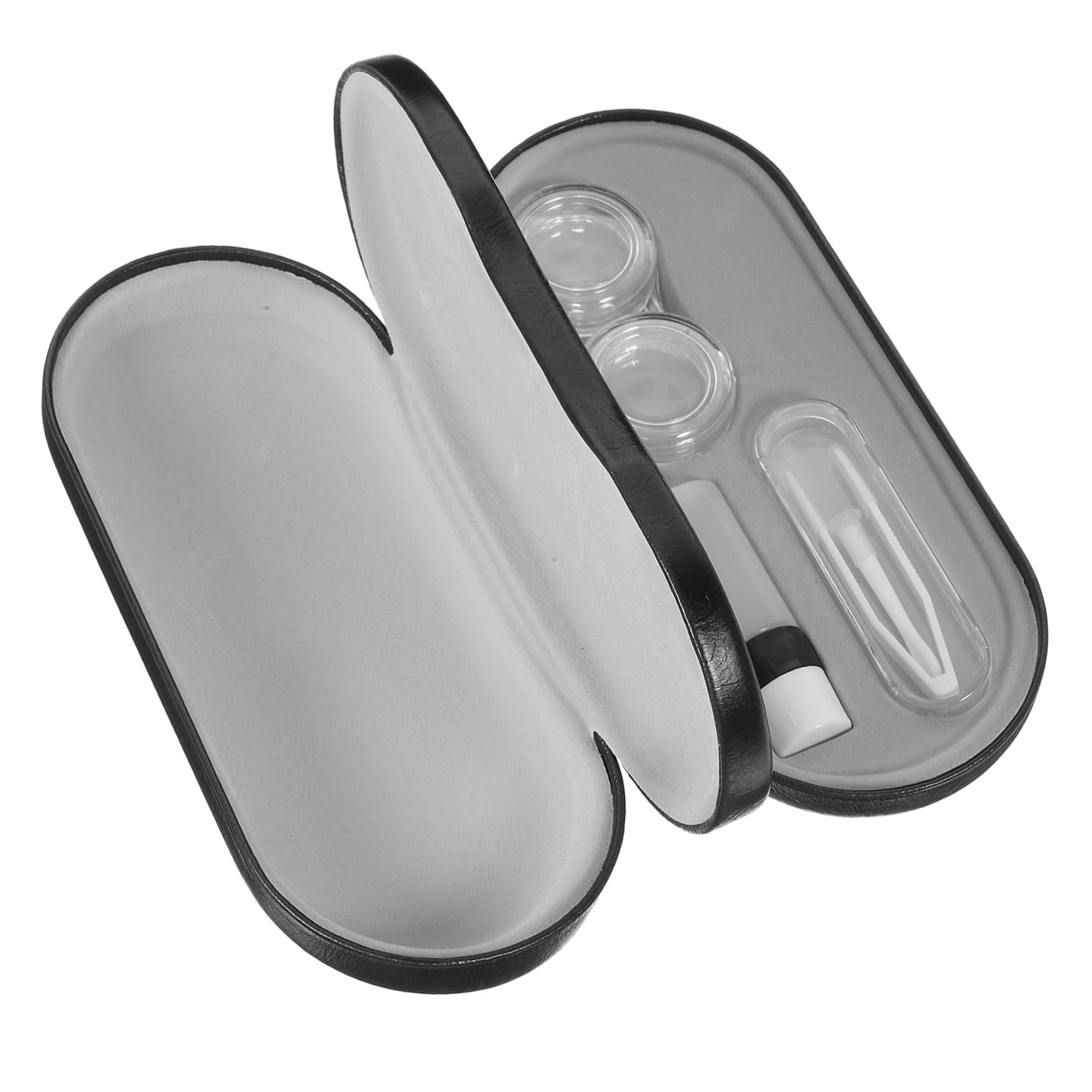 FRCOLOR 5 Sätze Doppellagiges Brillenetui Mehrzweck-Brillenbehälter Brillenetui mit doppeltem Verwendungszweck brillenbox brillenkoffer Outdoor-Brillenbehälter reisebrillenbehälter Fall Pu