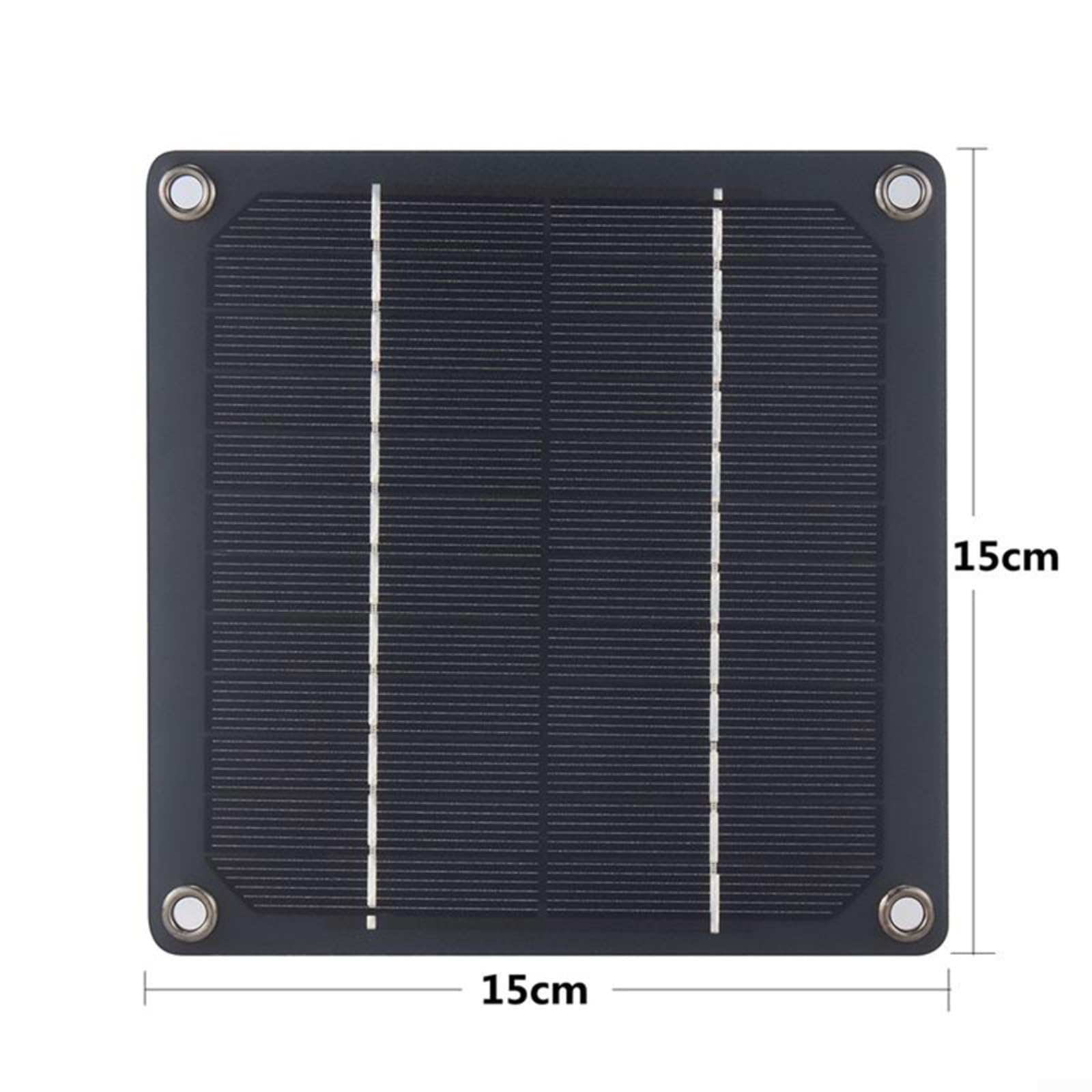 10W 12V Solar Abluftventilator aus Monokristallinem Silikon für Gewächshäuser, Camping und Hühnerställe, Wandmontage