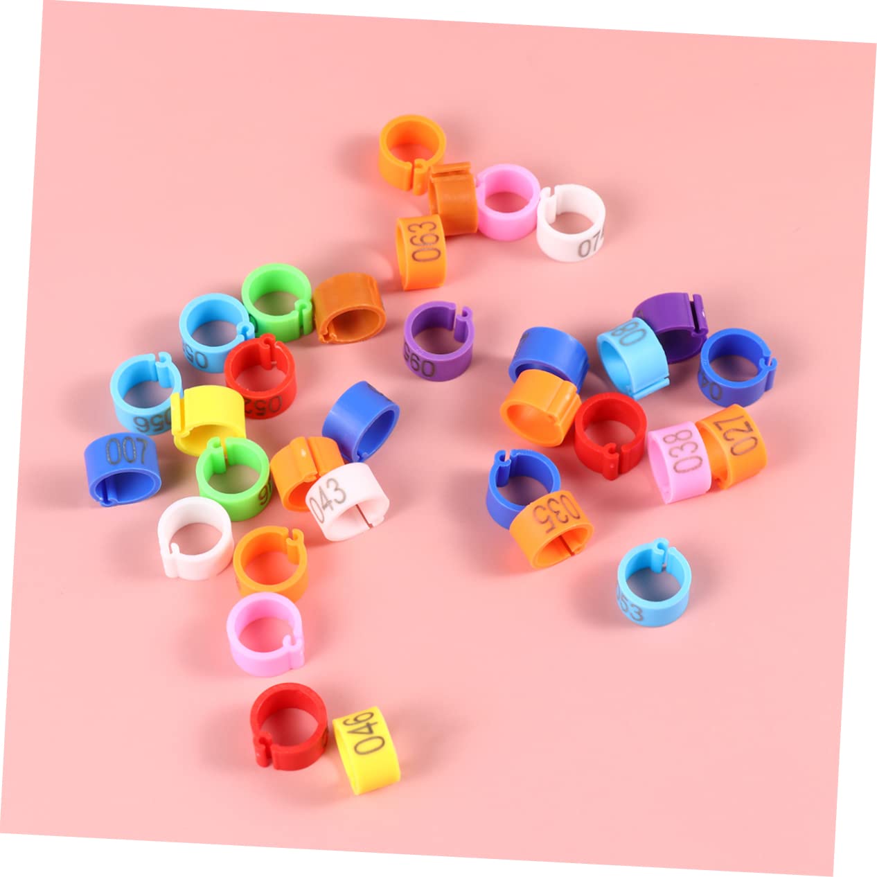 POPETPOP 3 Set di Zampe di Piccione in Plastica da 8 Mm per Lidentificazione degli Uccelli Vivaci per Piccioni Calopsitte Parrocchetti Pappagalli 100 Pezzi * 3