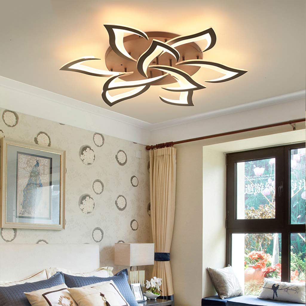 JINWELL Acryl Deckenleuchte Schmiedeeiserne Runde Wohnzimmerlampe LED Modern Design Deckenlampe Metall Kronleuchter Für Esszimmer Küche Schlafzimmer