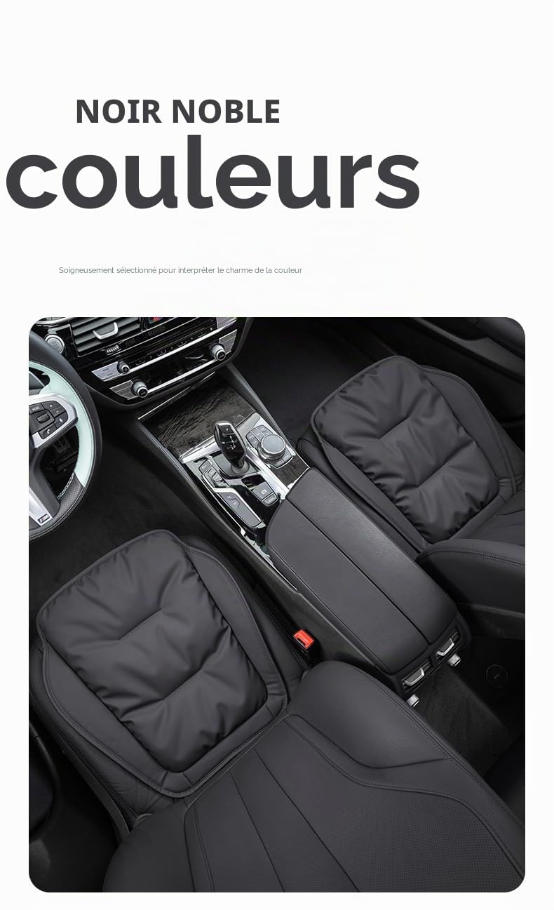 ontto Coussin de siège de Voiture antidérapant pour BMW Série 1, 2, 3, 4, X1, X2, X3, X5, X7, IX1, IX40, F10, F20, F30, G20, G30 G30 GT - Noir
