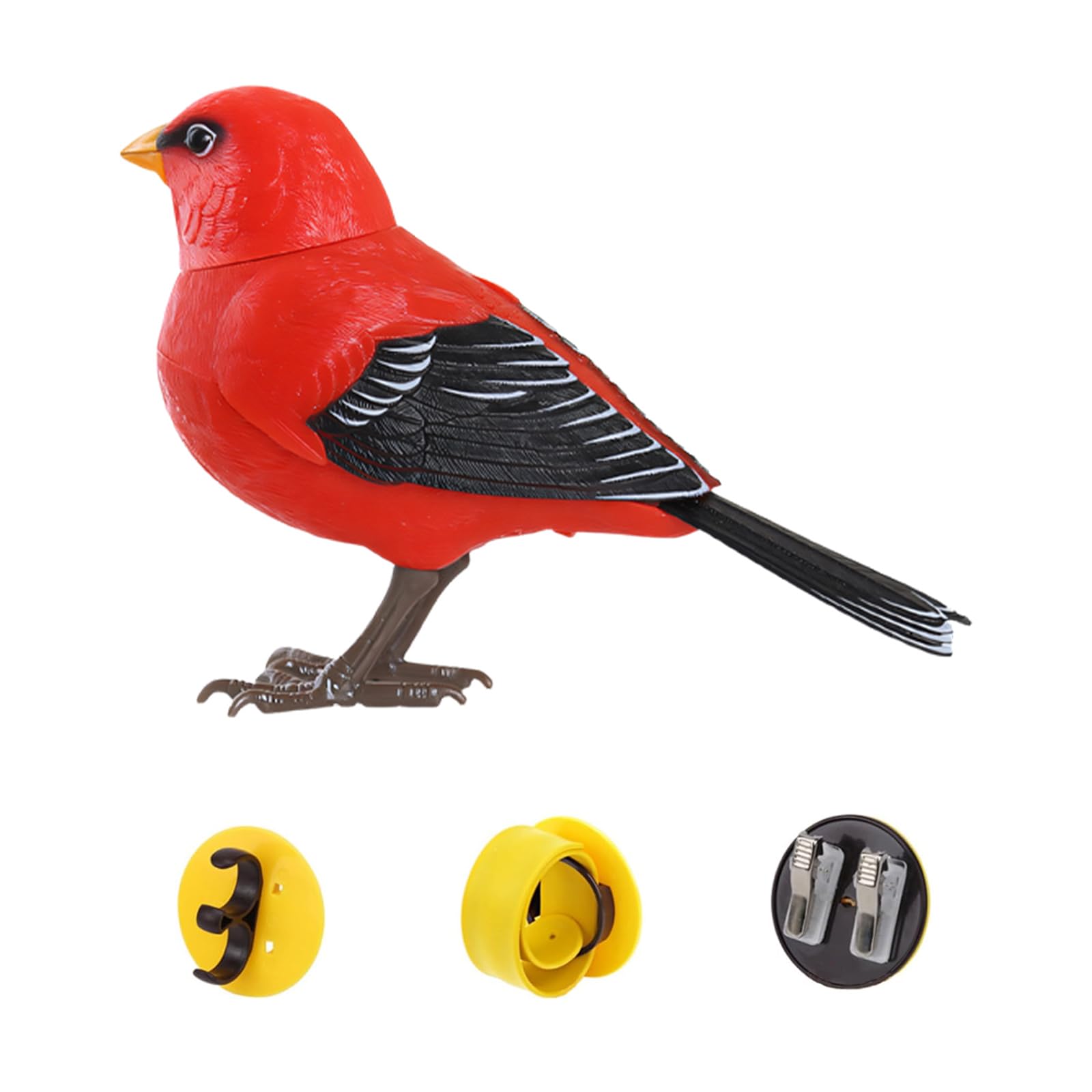 Shntig Activated Chirping Bird Decor Creative Present Option for Kids Celebration and Home Display Bird Figurine with Motion