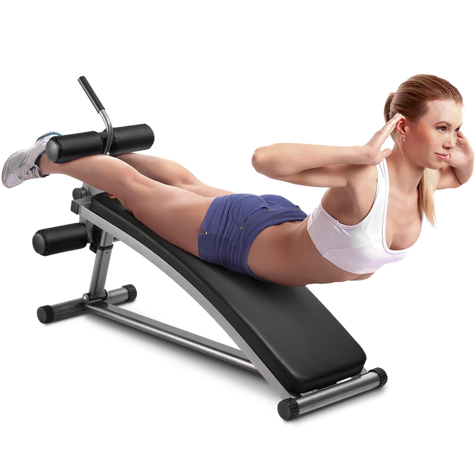 VEVOR Banc De Musculation Multifonction 6-en-1 Pliable - Banc Entraînement Complet Corps 272 Kg - Idéal Maison Et Gym