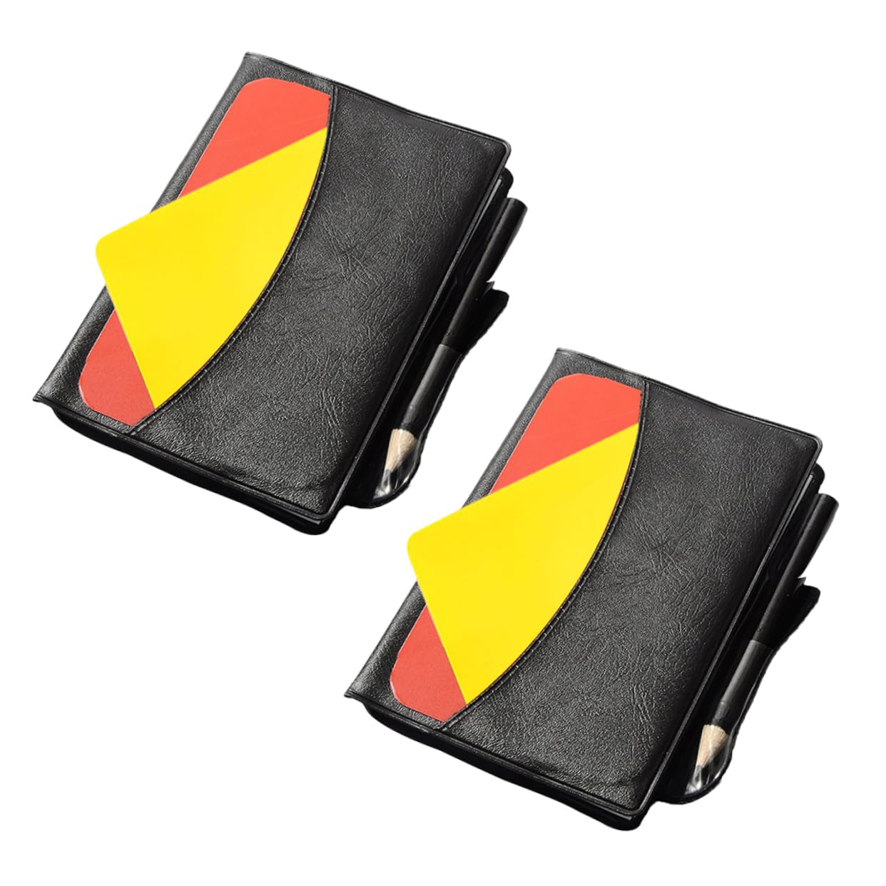 Hemoton Standard Soccer Cards Set Portable Referee Kit Write Cards for Referees Football Accessory