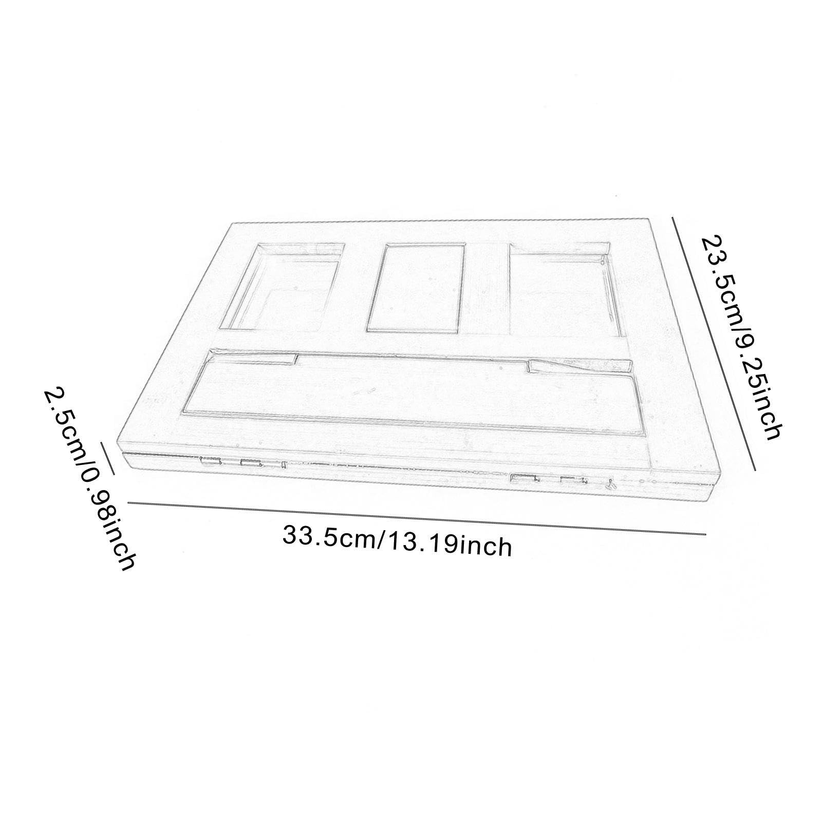 Supporto per spartiti musicali pieghevole per tastiera, leggero e portatile, espositore per spartiti musicali e ricette, supporto per tastiera, marrone, 33.5x23.5x2.5 cm