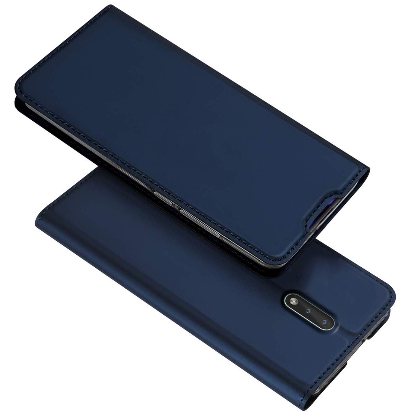 Verco Case compatible with Nokia 2.3, Flip Wallet Cover with Magnetic Closure for Nokia 2.3 Phone Case - blue - Image 2