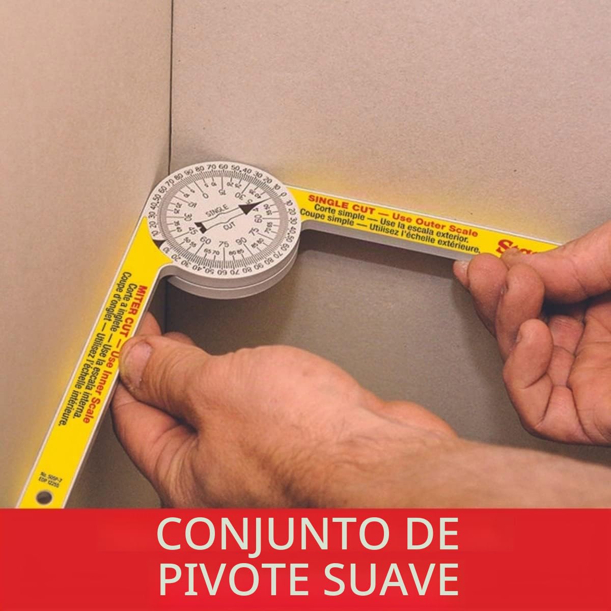 Starrett 505A Pro-Site - Transportador de ángulos (aluminio, 17,7 cm)