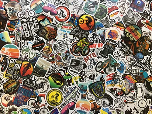 Lotto di 100 adesivi per bicicletta da descente