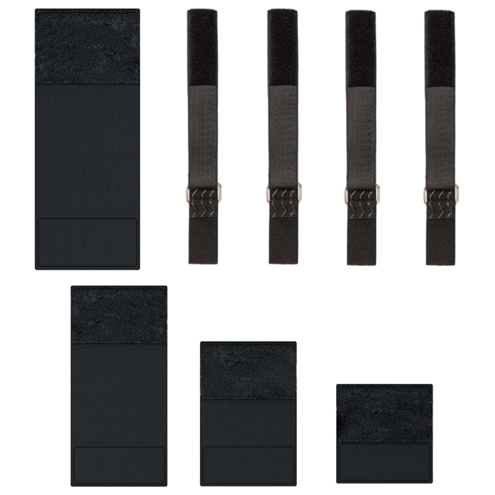 8 Pcs Bike Frame Protectors and Bike Rack Strap, Neoprene Chain Guards Anti-rub and Scratch for Protect Cycling Chain and Frame, Cambuckle Bike Rack Strap for Car and Wall Mount Transportation(Black)