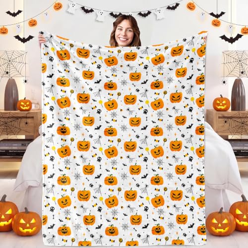 Image of Halloween Pumpkin Blanket, 40x60inches