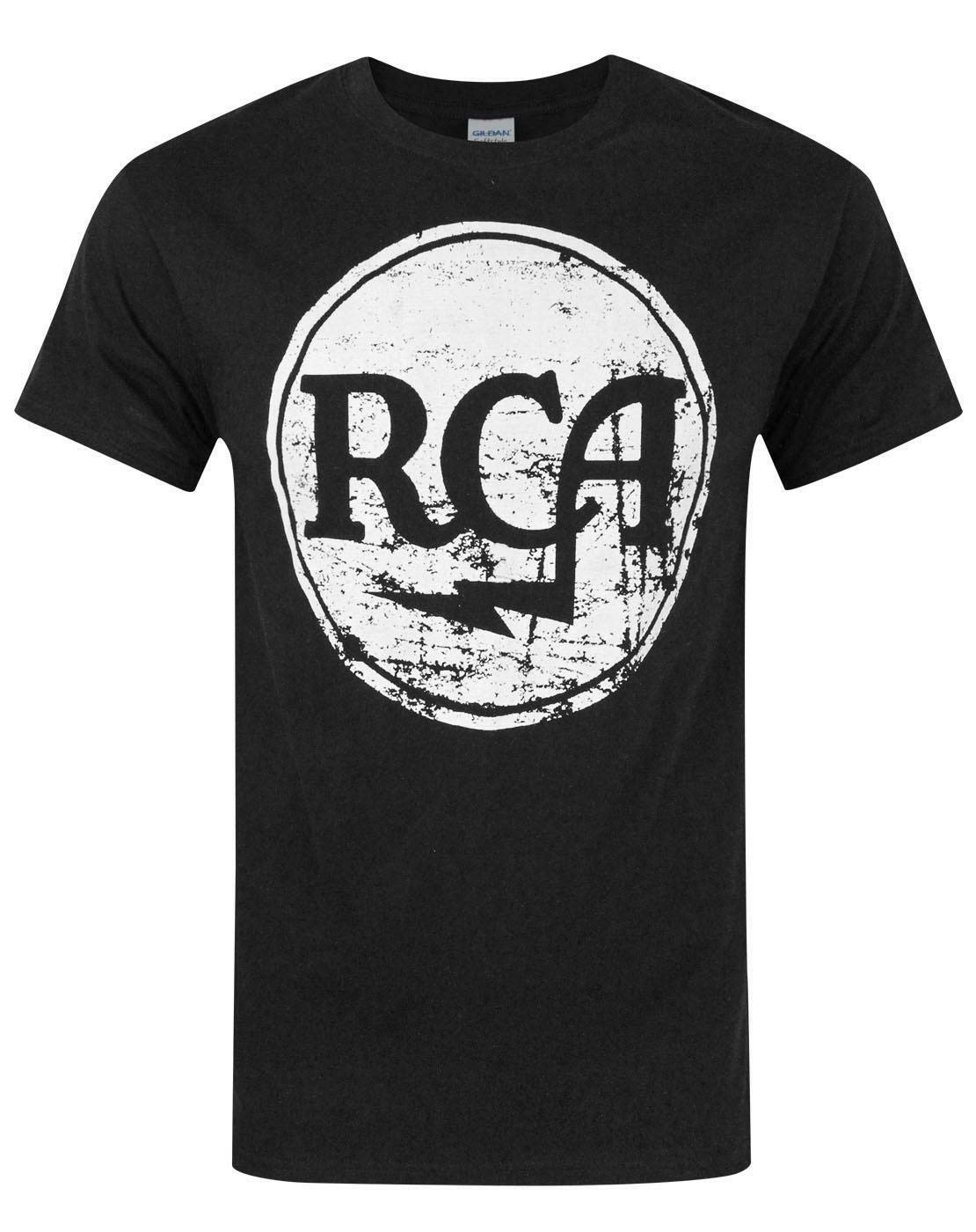 B&Q -  Rca Mens Black Short Sleeved T-Shirt (Medium)