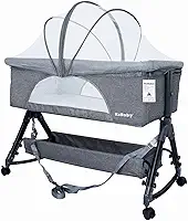 Berço Portátil Moises Co-bed Até 15kg C/Balanço Mosquiteiro e Cesto Luna - KaBaby