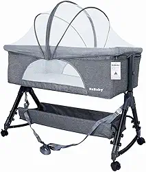 Berço Portátil Moises Co-bed Até 15kg C/Balanço Mosquiteiro e Cesto Luna - KaBaby