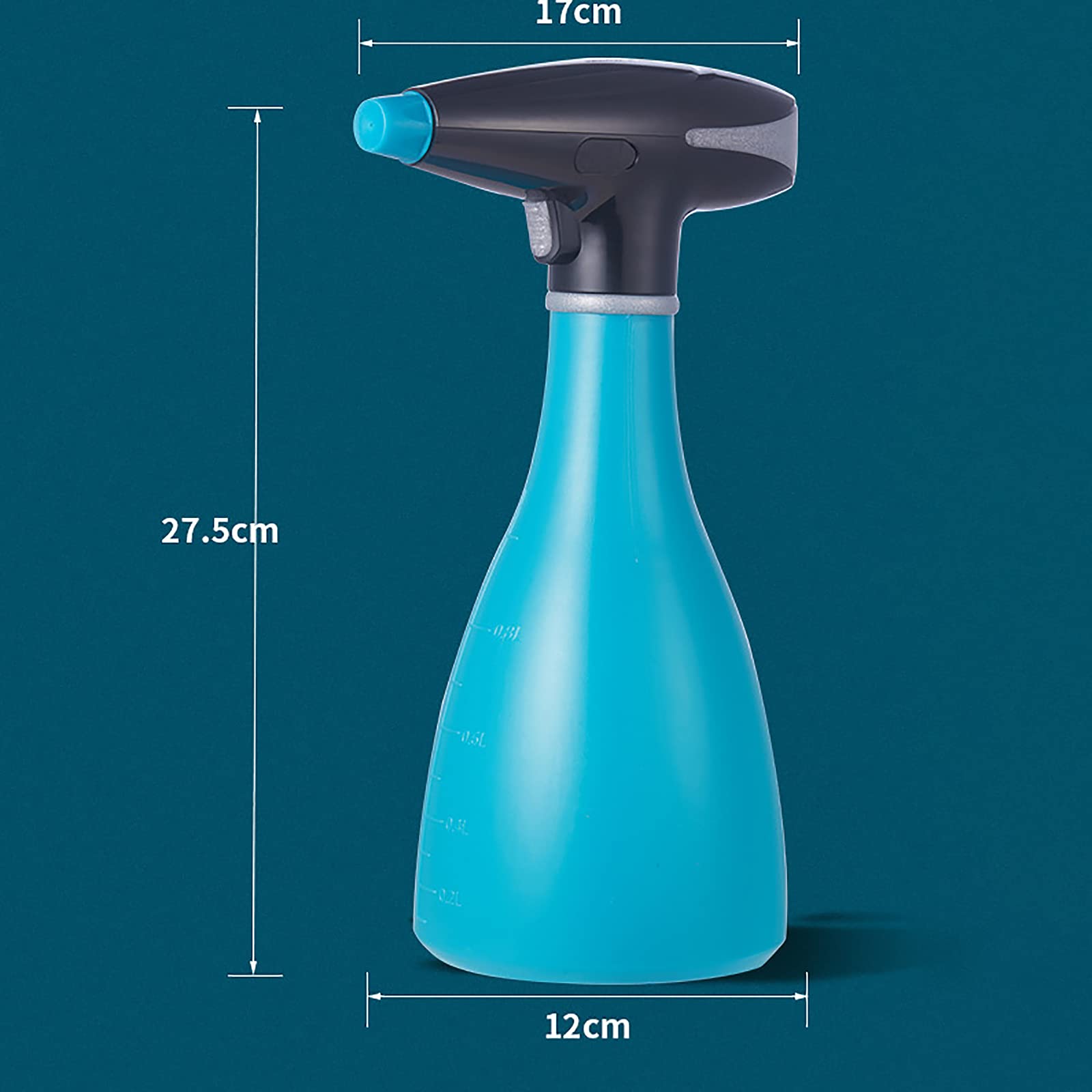 Arrosoir électrique haute brume vintage avec pompe à haut débit USB 1 l Rose