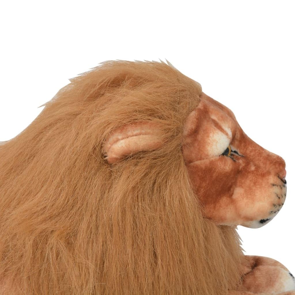 Löwe Kuscheltier Plüsch Braun XXL aus 100% Polyester 100x39 cm Stofftier Schmusetier für Kinderzimmer, Kindergarten, Geburtstag, Taufe, Kuscheln und Dekoration