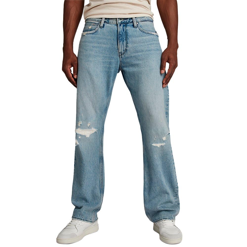 G-Star Men's Lenney Bootcut Jeans, Blue (sun faded ripped fogbow D24467-D436-G672), 38W / 36L