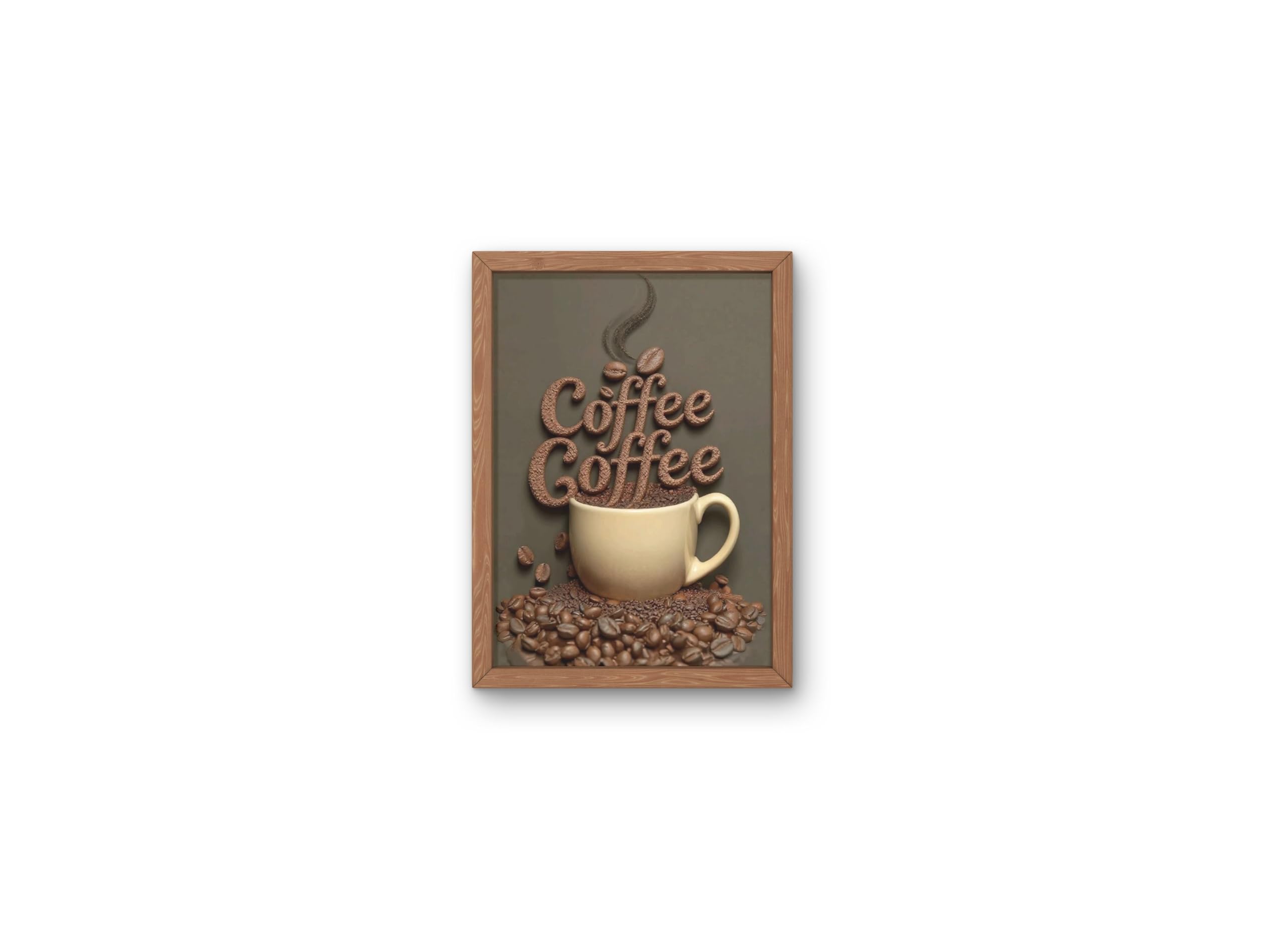 Modern Coffee Wall Art Photo Frame for Home Décor | Single Piece Premium MDF Wooden Frame | Aesthetic Wall Decor for Restorent, Hotel,Cafe,Dinning Table, Living Room & Office | 8 × 12 Inch (A4 Look)-image-23