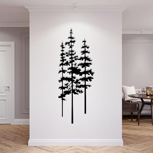 Miniatura 2 de Arte de pared de metal de pino, arte de pino metálico, arte de pared de árbol de metal, decoración de árbol extragrande, decoración de pared de