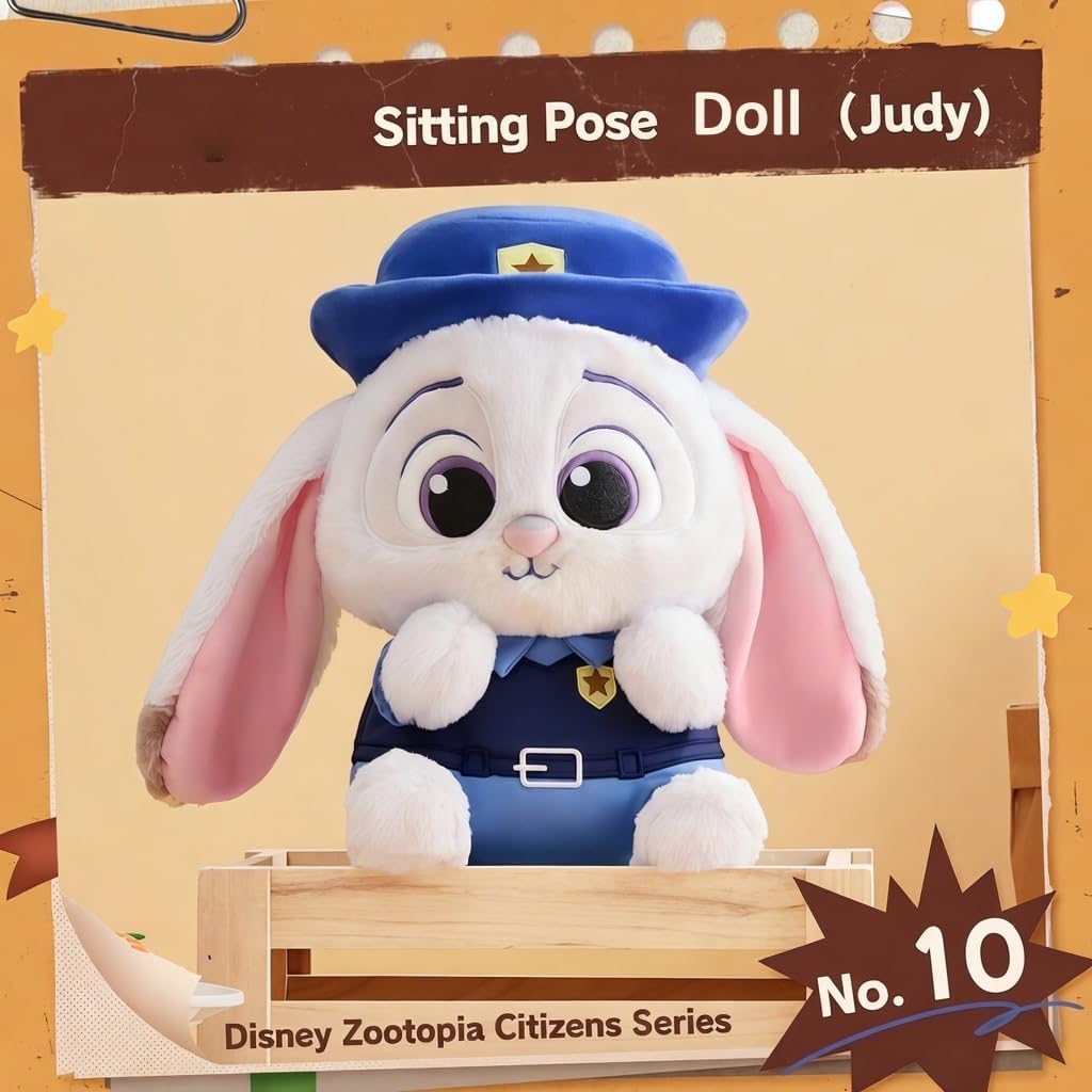 MINISO Disney Zootopia Nick & Judy Doll, Cute and Exquisite Figure, Ideal for Collection and Gifting (Nick)