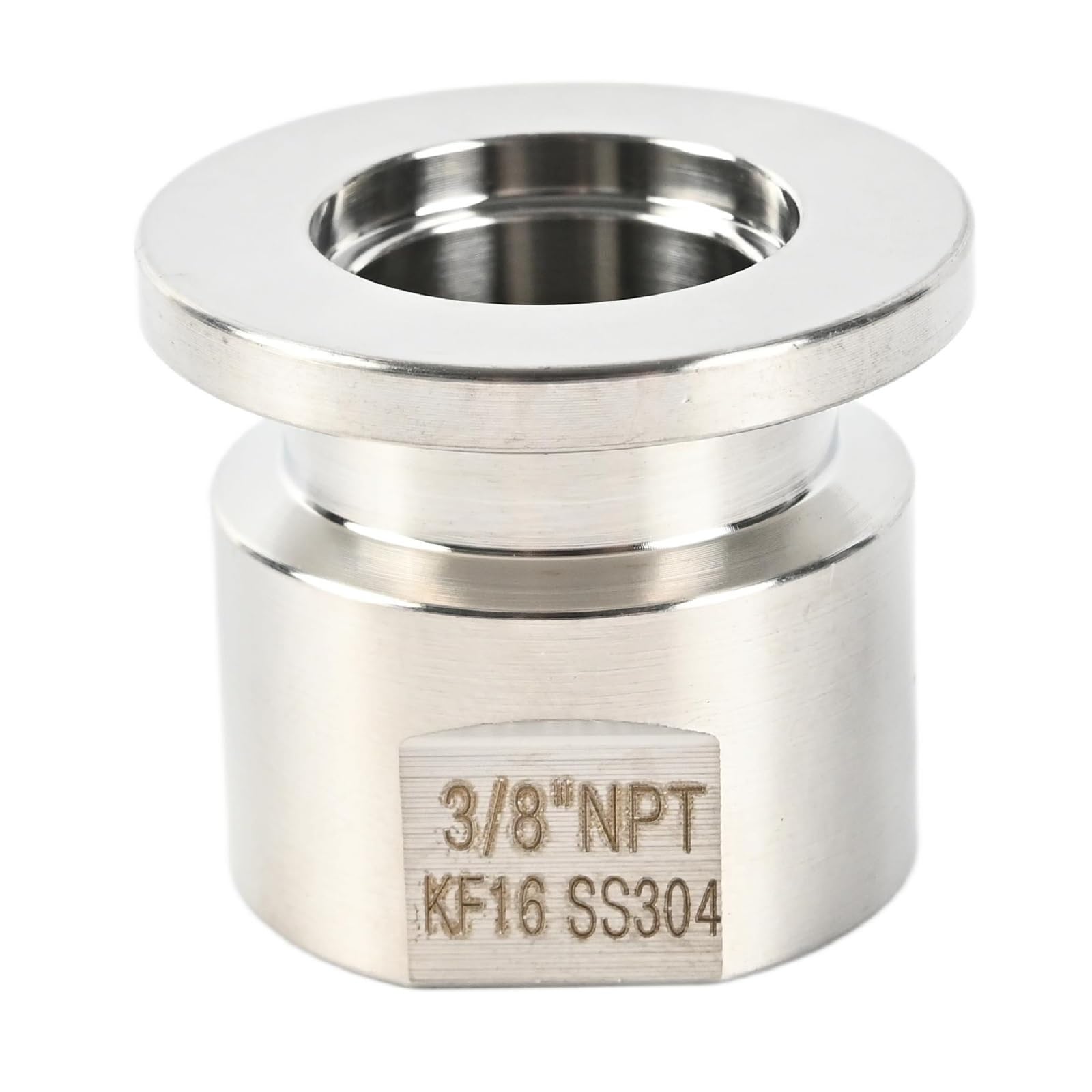 SS304 KF16 NPT Female Adaptor thread 3/8" NW16 KF Female coupling ISO-KF25 X FNPT 3/8"