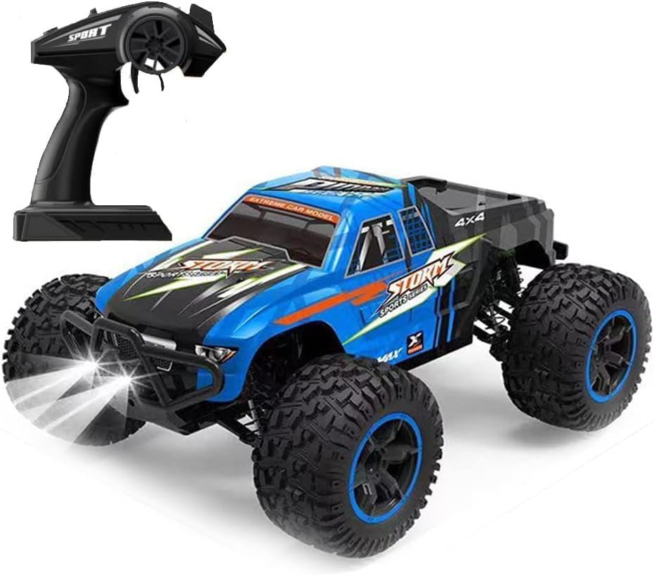 Destonl All Terrain Remote Control Car 4Wd 2.4 Ghz Off Road High Speed 55 Km/H High-Speed Climbing Rc Truck With Led Headlight Xmas Gifts For Kid And Adults (B) - Blue (B0CQXPH8DV) Amazon Price History, Amazon Price Tracker