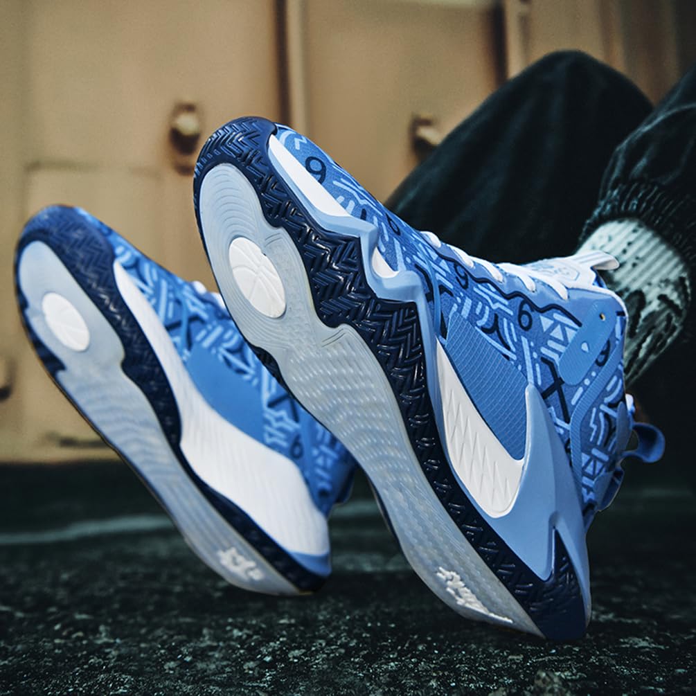 Męskie buty do koszykówki, buty sportowe, lekkie, oddychające, amortyzujące wstrząsy, męskie buty do koszykówki, do biegania, sportowe trampki, Mt D36, 40 EU