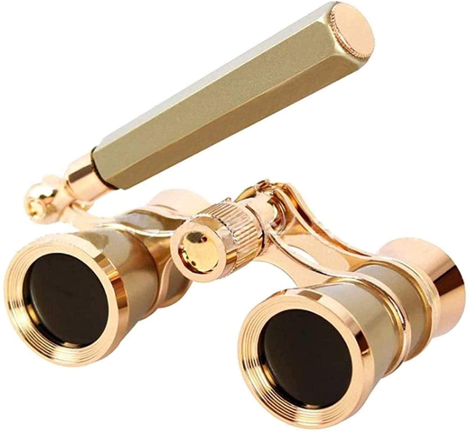 Monoculaire 3X25 Vintage Jumelles télescope opéra théâtre Lunettes avec poignée rétractable pour Regarder Ms Cadeaux