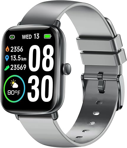 DoSmarter Monitor de fitness reloj inteligente ligero con monitor de oxígeno en sangre de frecuencia cardíaca 247 monitor de sueño podómetro