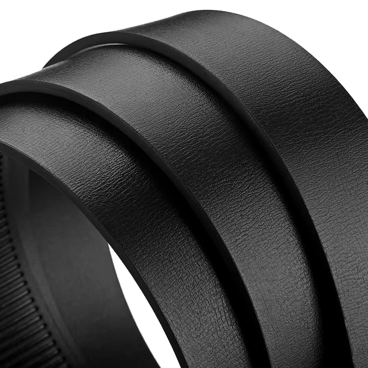Image of NAPA HIDE Men's Auto Lock Vegan Leather Belt | Stylish Adjustable Buckle Belt for Formal & Casual Wear I Fits upto 40 Inches Waist size