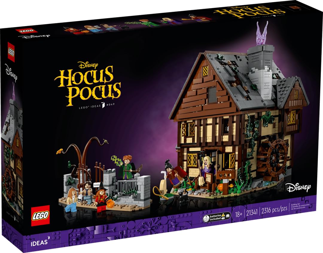 Ideas - Hocus Pocus The Sanderson Sisters' Cottage (2316 Pieces, 21341)