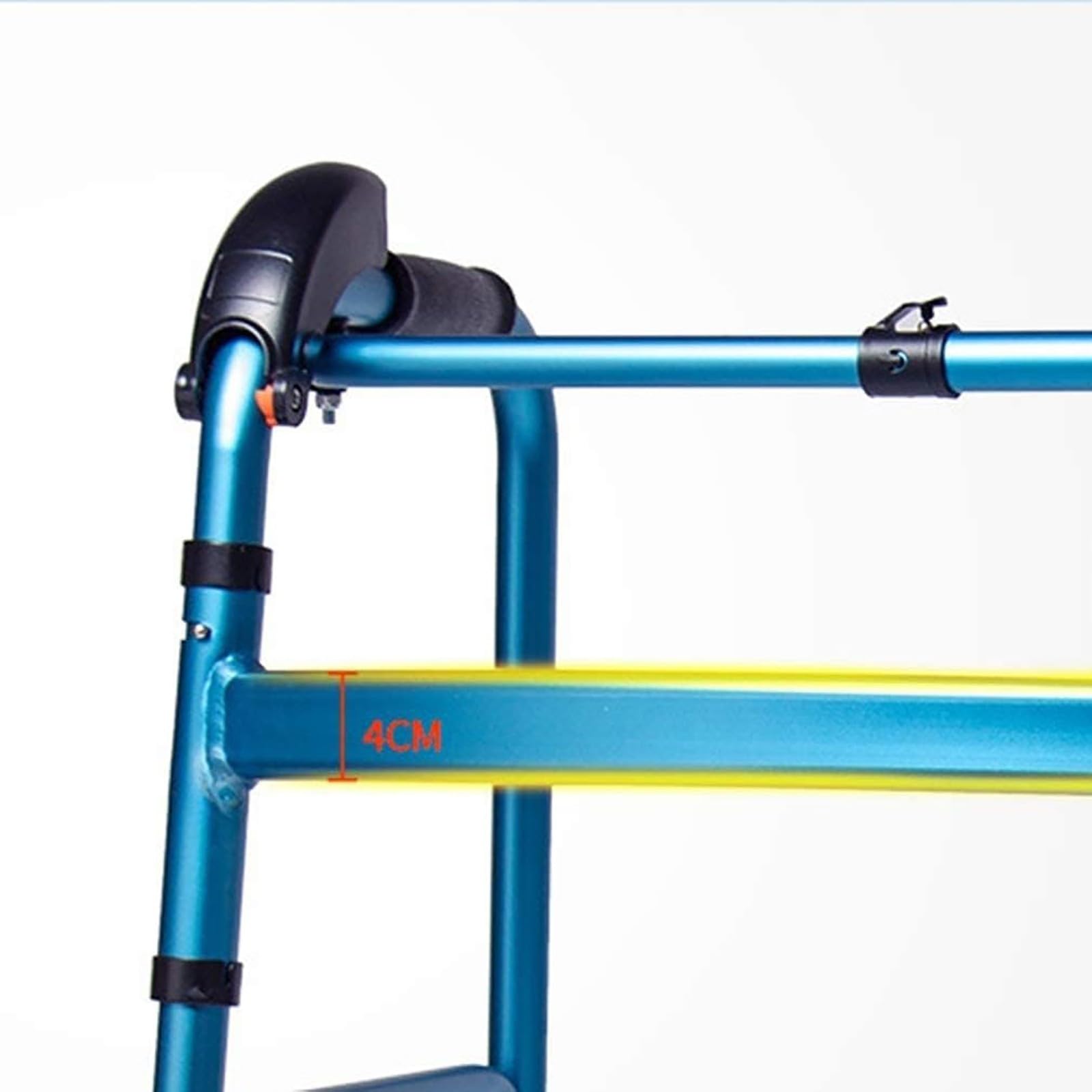 Deambulatore per Adulti, deambulatore Pieghevole in Alluminio per Scale da Arrampicata, ausilio per la Mobilità a Piedi per Anziani, deambulatore Medico ausiliario per disabili