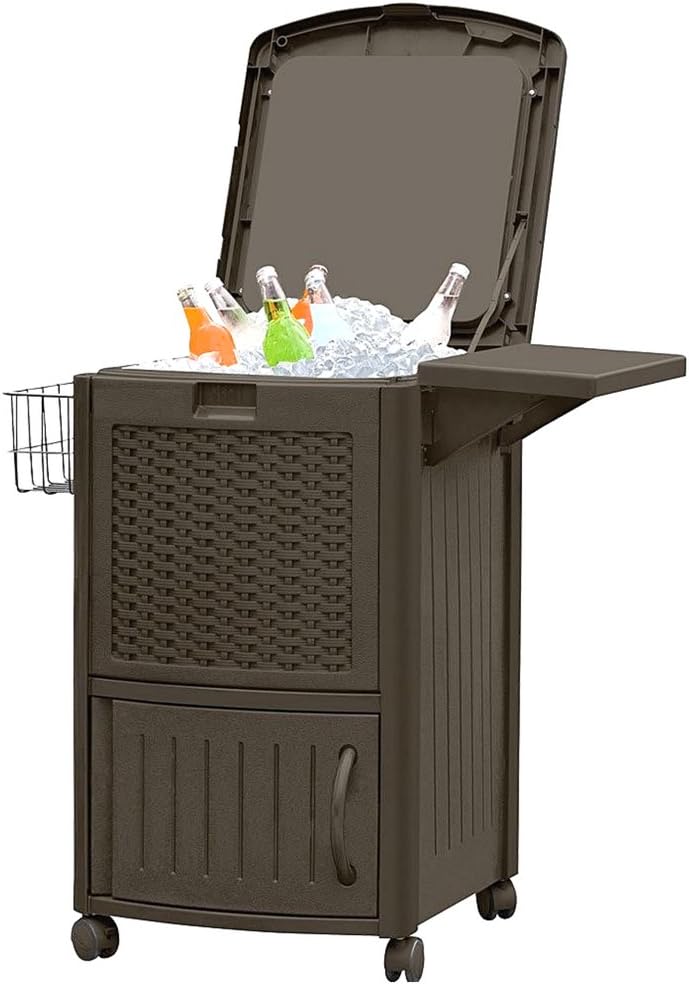 Beverage Cooler Wicker Cooler Outdoor Cool Bar