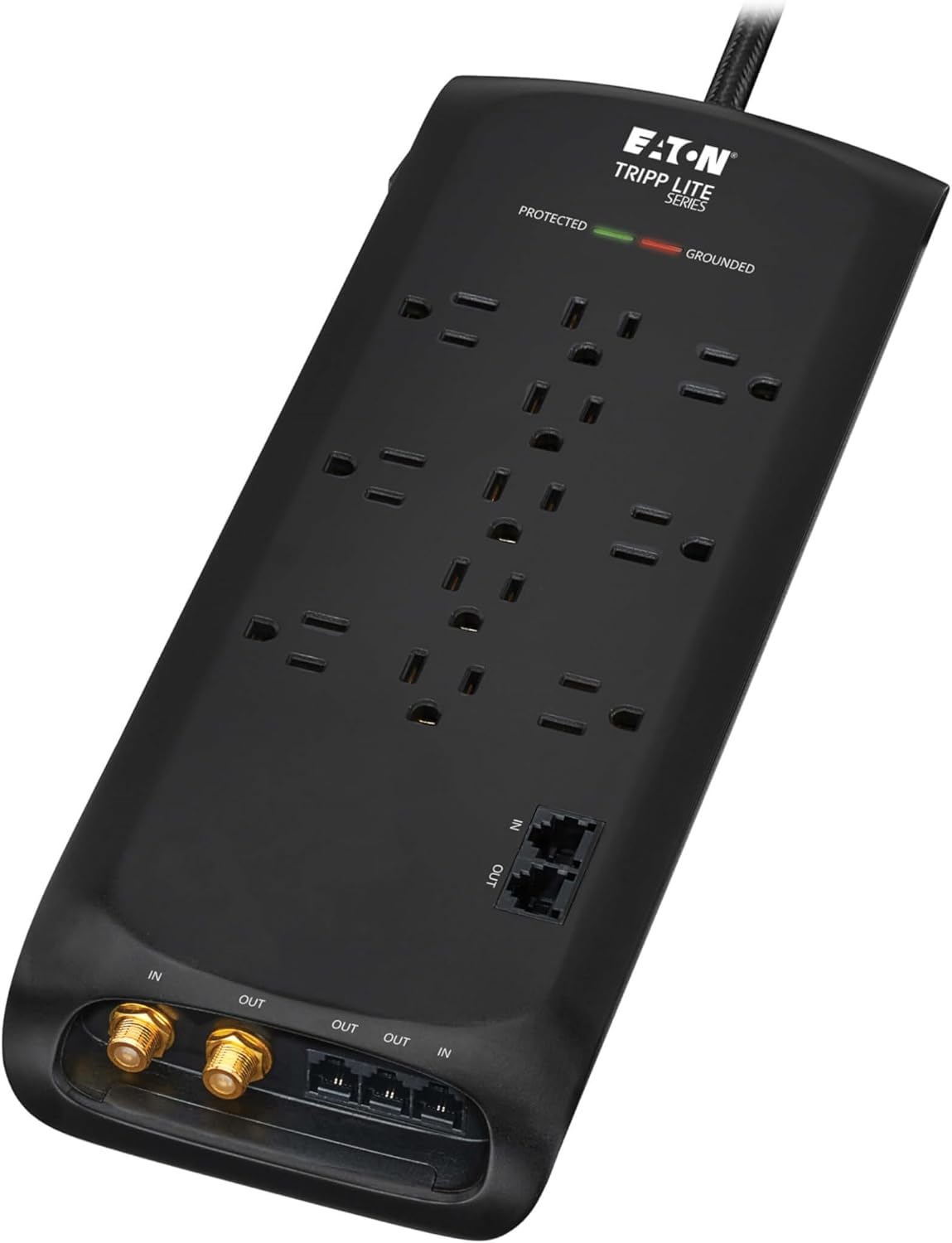 Eaton Tripp Lite TLP118DBNET Home Theater Surge Protector 11 Outlets