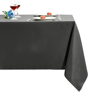 Obstal 210GSM Rectangle Table Cloth, Grey,70 x 120 Inch