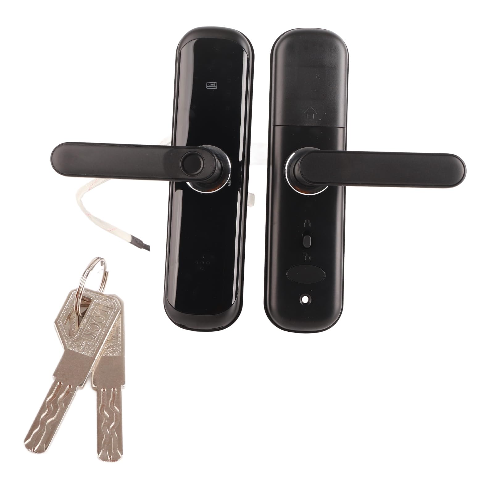 aqxreight Elektronischer Fingerabdruck-Passwort-Diebstahl-Sicherheitszugang für Zuhause, Hotel, Wohnung und Schnelle Ablehnung, Türschloss, Fingerabdruck-Schloss, Passwort-Schloss, Hausdiebstahl,