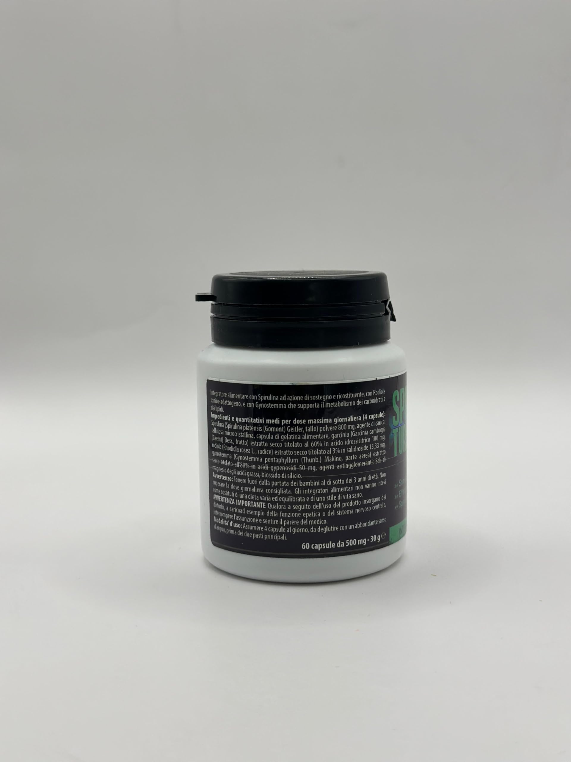 Spirulina Turbo Integratore Alimentare con Spirulina 240 Capsule | Con spirulina ad alto contenuto proteico, supporta il senso di sazietà e il benessere quotidiano.
