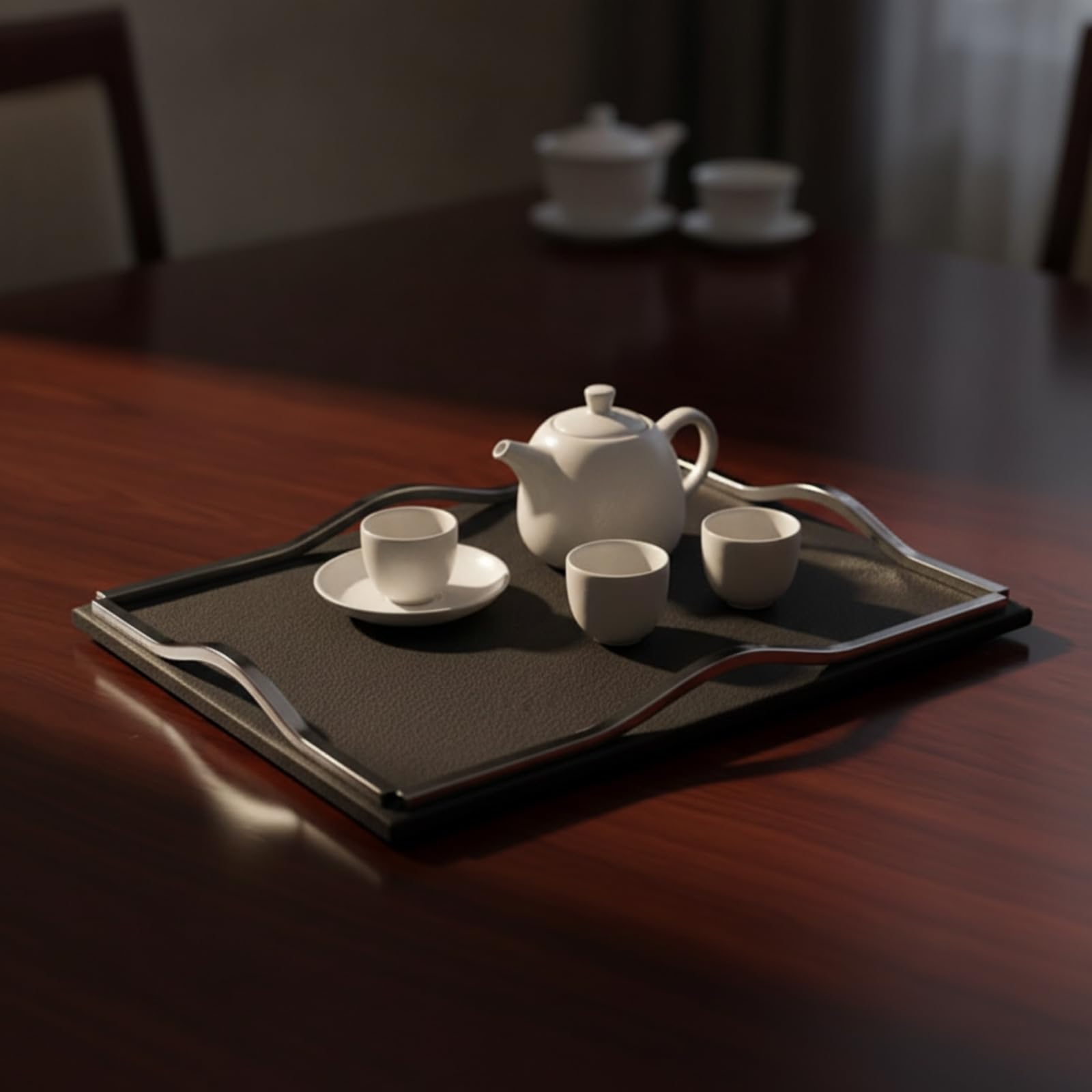 Colcolo Banja corativa Rectangular Vajilla | BOR Ondulado realzado, para Recibidor, 40x29x4.5cm