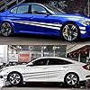 Lanshui Accessories, 2pcs Long Side Stripe Decals Auto Vinyl Wrap DIY Decoration Sticker Racing Sports Styling(Yellow) #2