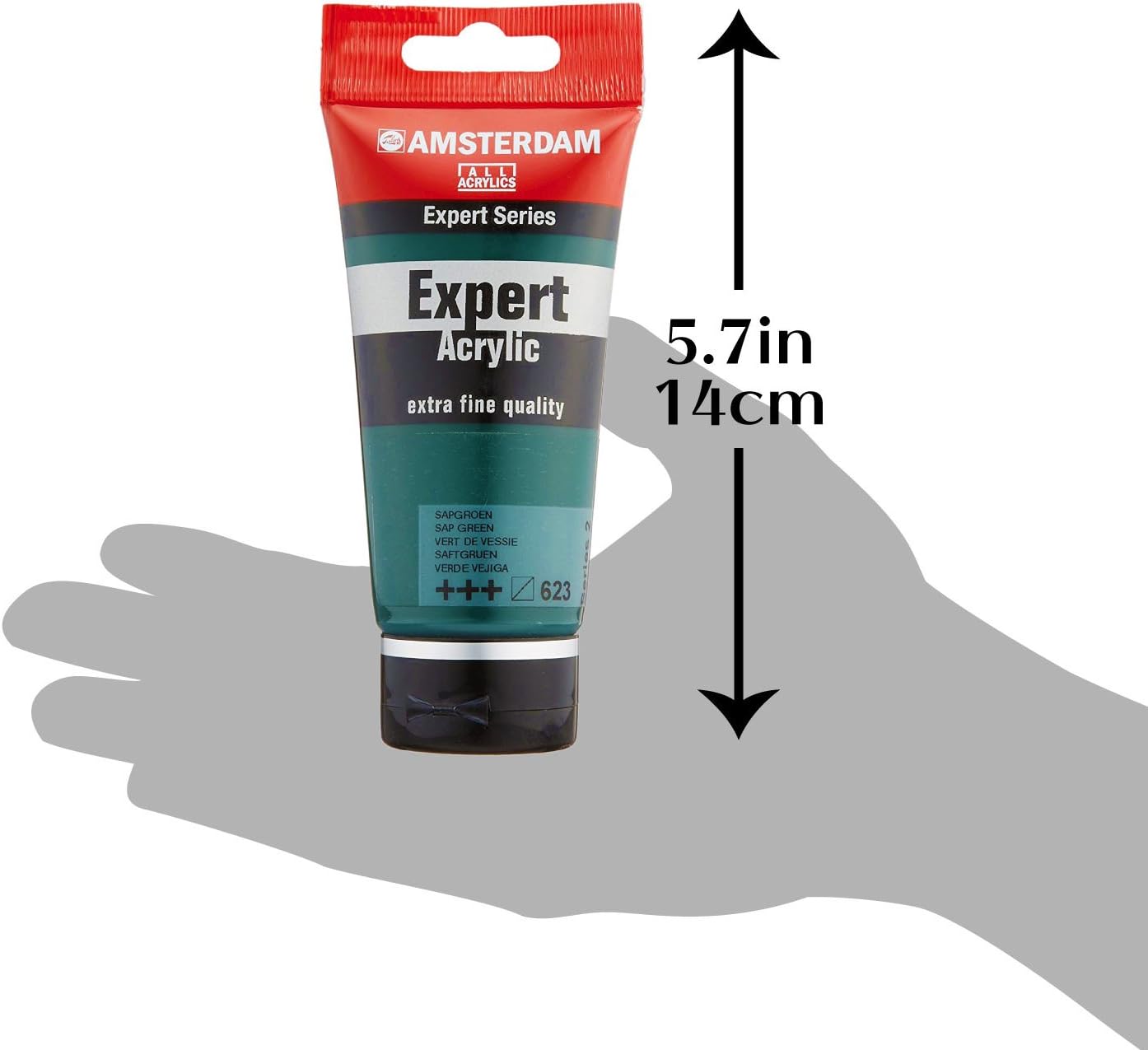Amsterdam Expert Series Acrylic Paint Tube, Sap Green 623-75 ml, Professional Artist Quality, High Pigmentation - Image 5