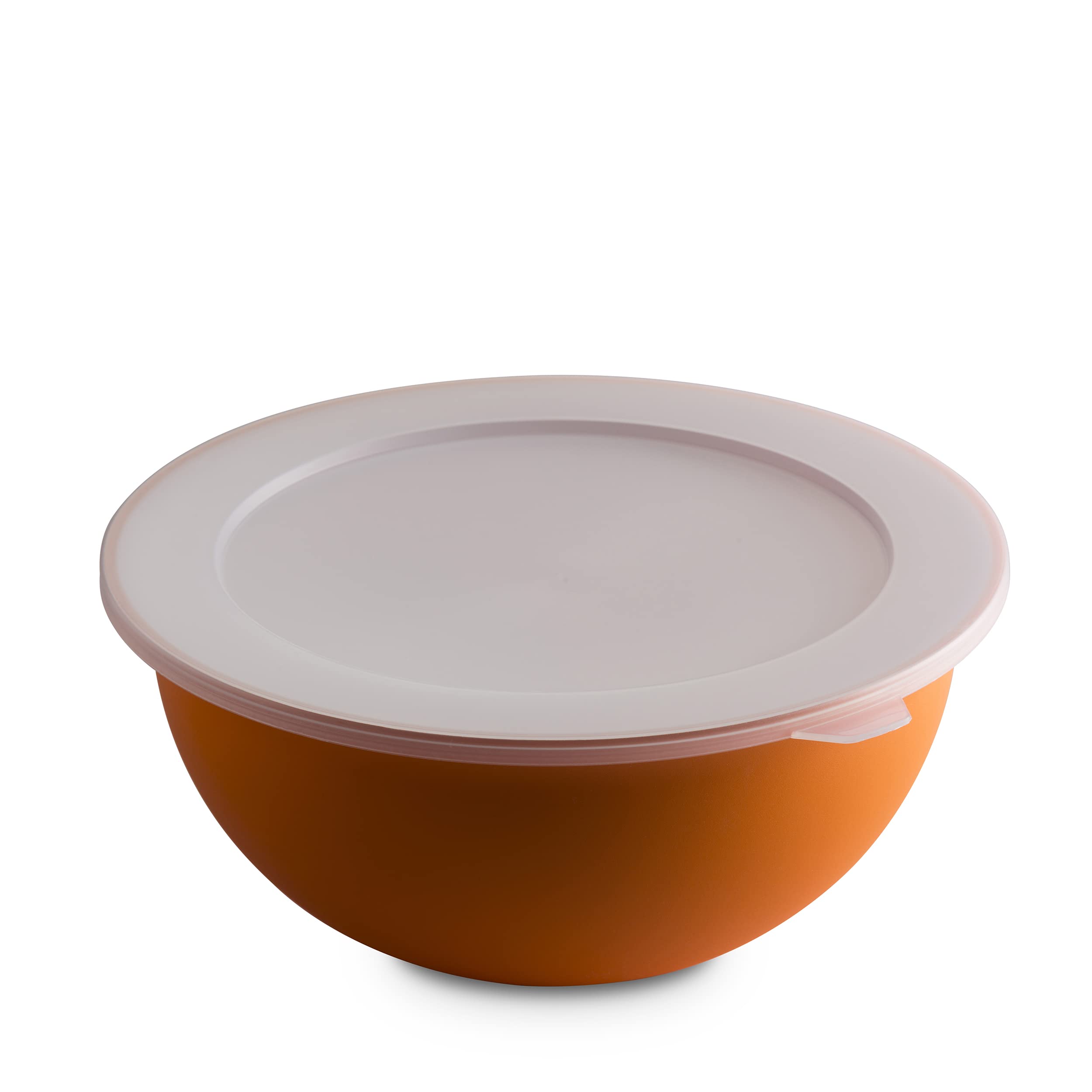 OMADA Large 6.5L Salad Proofing Container with Lid, Orange, Durchmesser 32 cm, Höhe 15,5 cm